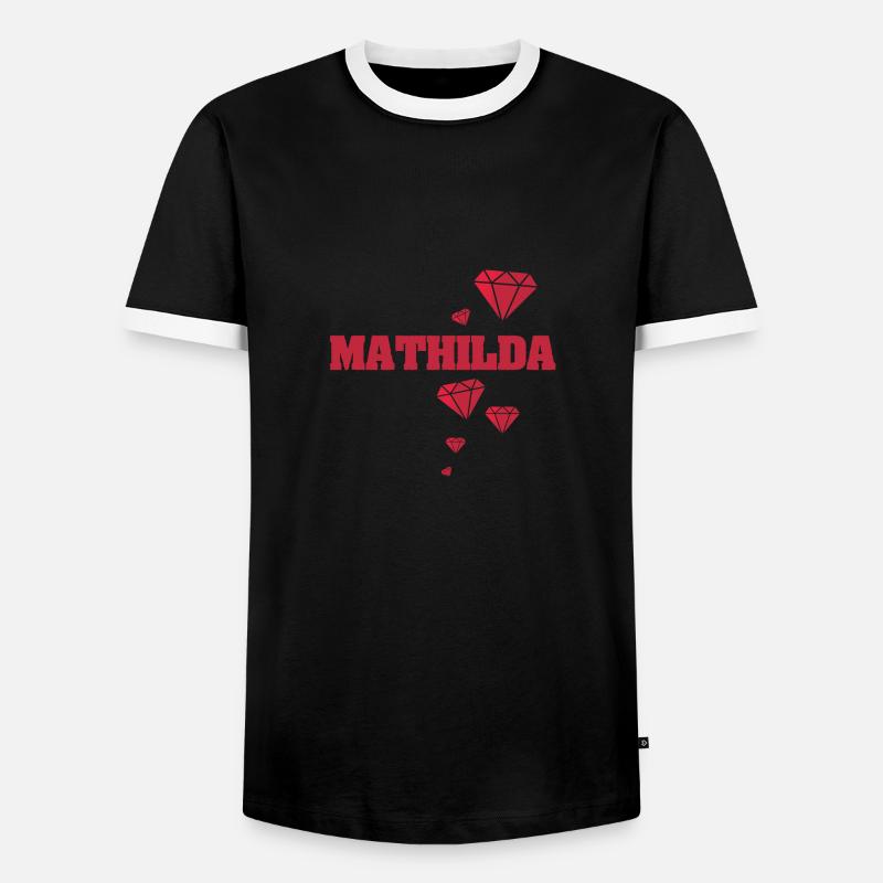 Geschenkidee Mathilda - Männer Kontrast-T-Shirt - Schwarz/Weiß