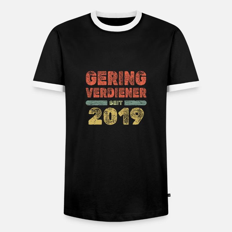 Ruling 2019 - Men's Ringer Shirt - black/white