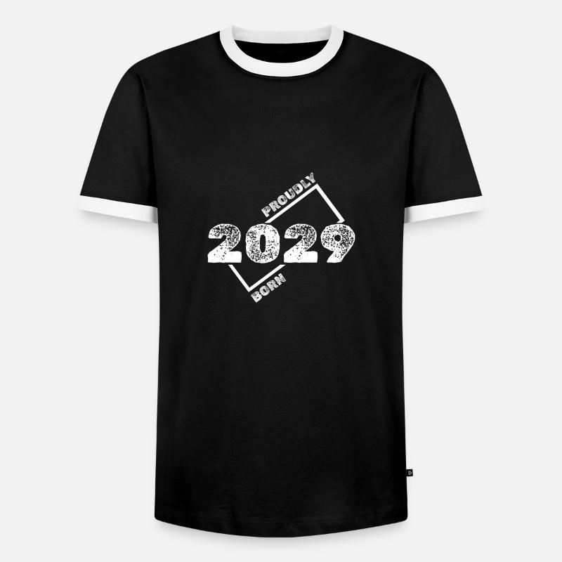 Geschenkidee 2029 - Männer Kontrast-T-Shirt - Schwarz/Weiß