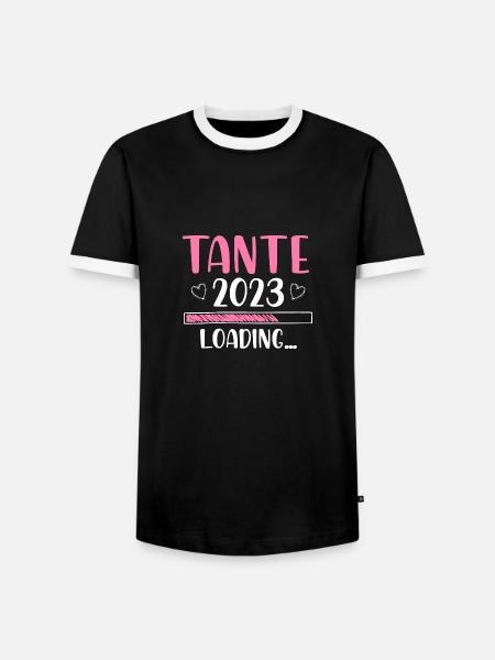 Tante 2023 Loading - Männer Kontrast-T-Shirt - Schwarz/Weiß