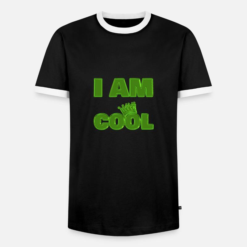 Cool - Men's Ringer Shirt - black/white