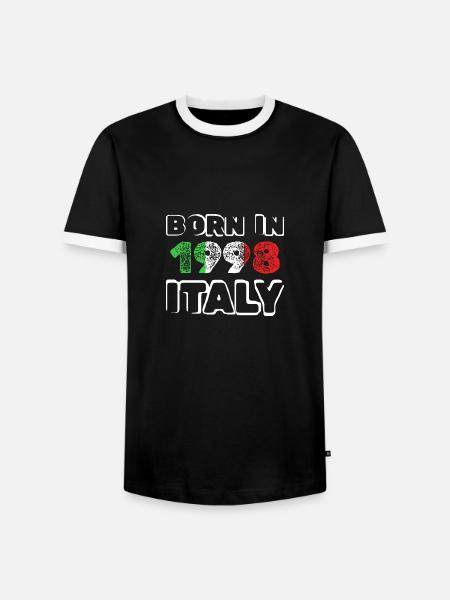 1998 - Men's Ringer Shirt - black/white