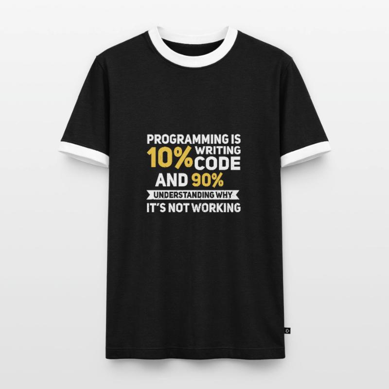 Quota de programmation... Programmeurs & Nerd T-shirt contrasté Homme