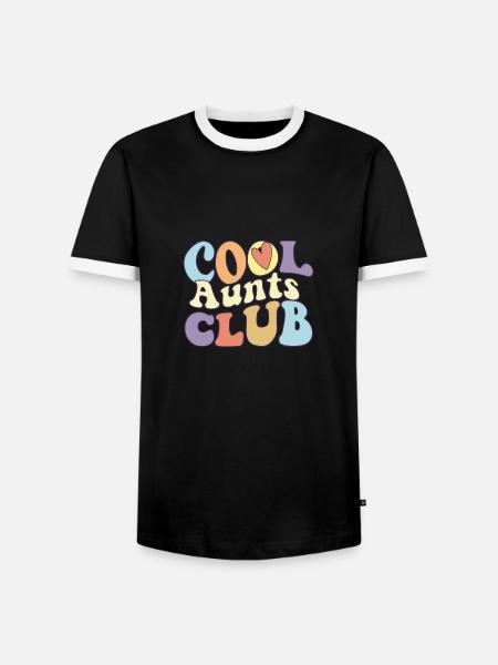 Cool Aunts Club Beste stolte tante noensinne - Kontrast-T-skjorte for menn - svart/hvit