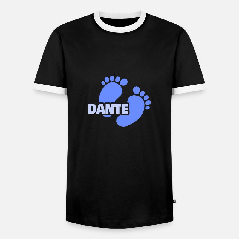 Gift for Dante - Men's Ringer Shirt - black/white