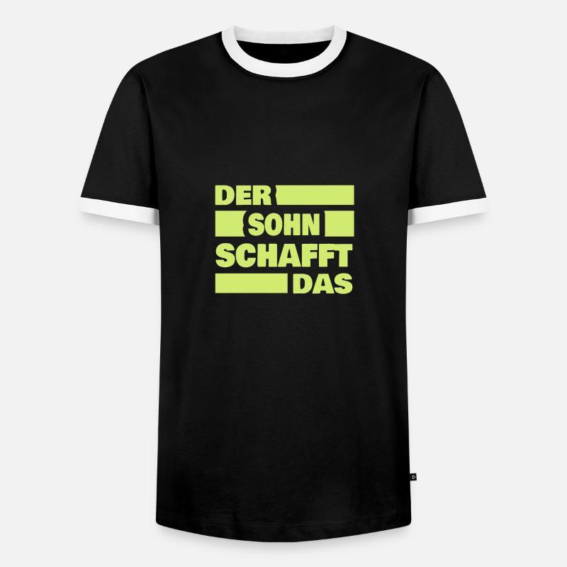 Son - Men's Ringer Shirt - black/white
