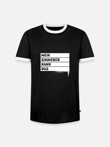 Carpenter - Men's Ringer Shirt - black/white