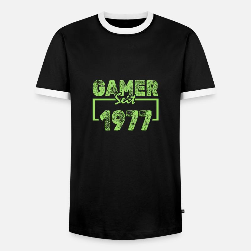 Nerd 1977 - Men's Ringer Shirt - black/white