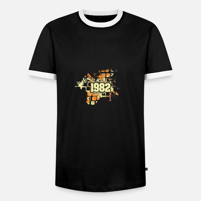 1982 - Men's Ringer Shirt - black/white