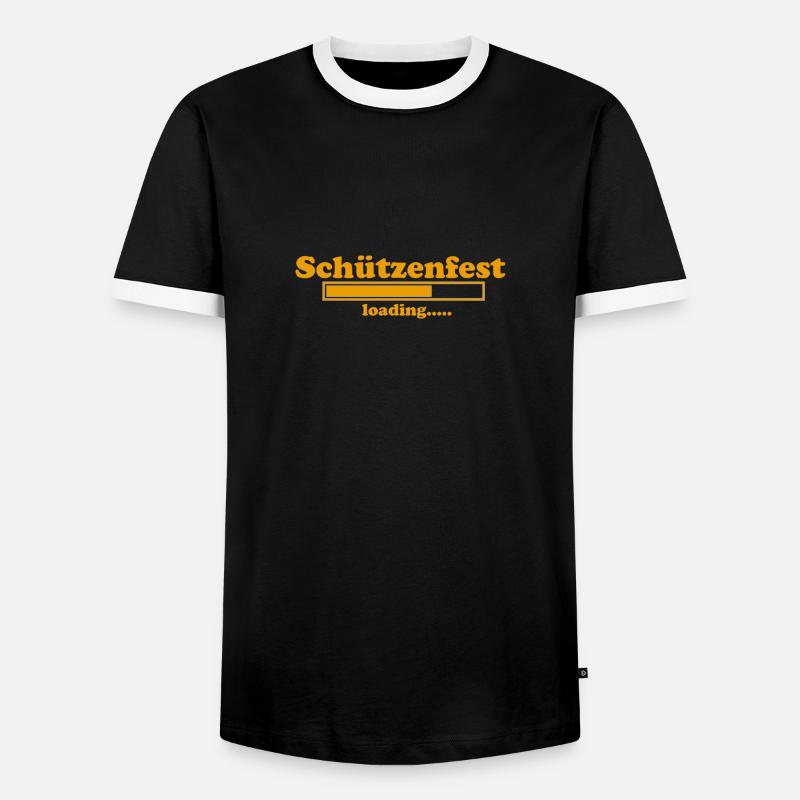 Schützenfest loading - Männer Kontrast-T-Shirt - Schwarz/Weiß