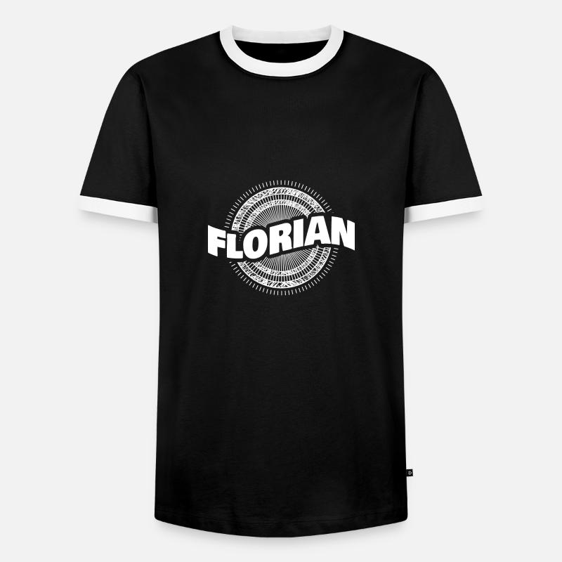 Geschenkidee Florian - Männer Kontrast-T-Shirt - Schwarz/Weiß