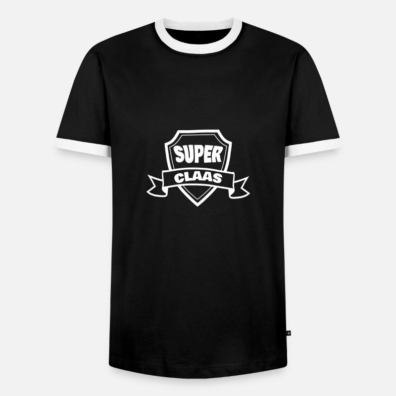 Gift for Claas - Men's Ringer Shirt - black/white