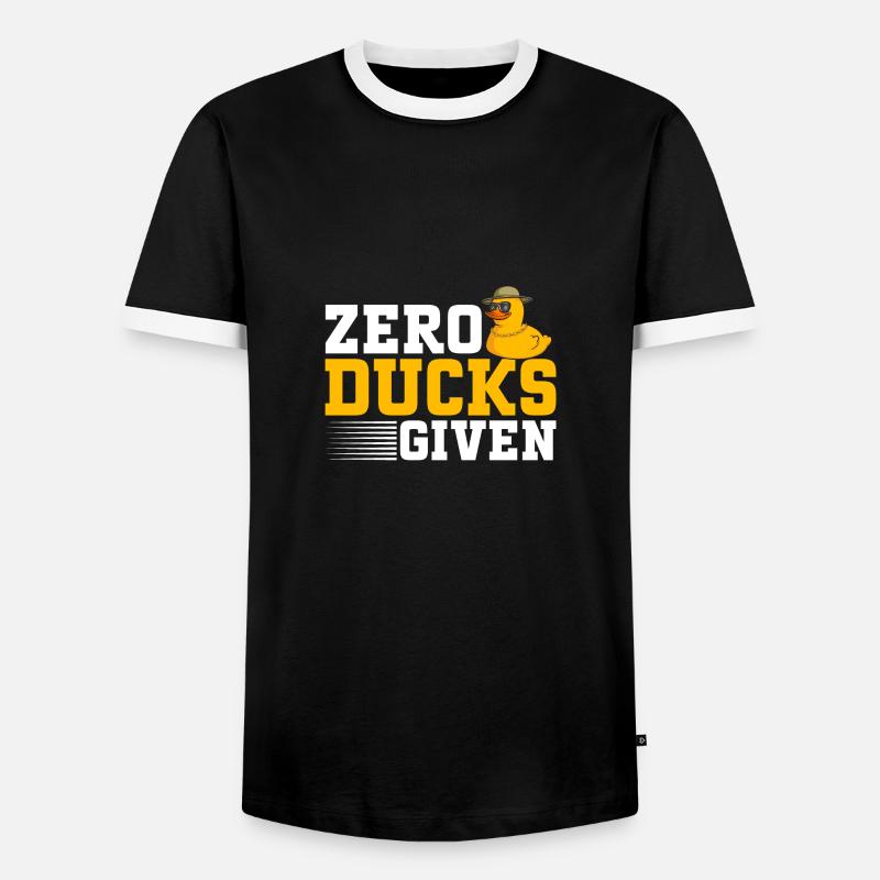 Quietscheentchen Quietscheente Gummiente - Männer Kontrast-T-Shirt - Schwarz/Weiß