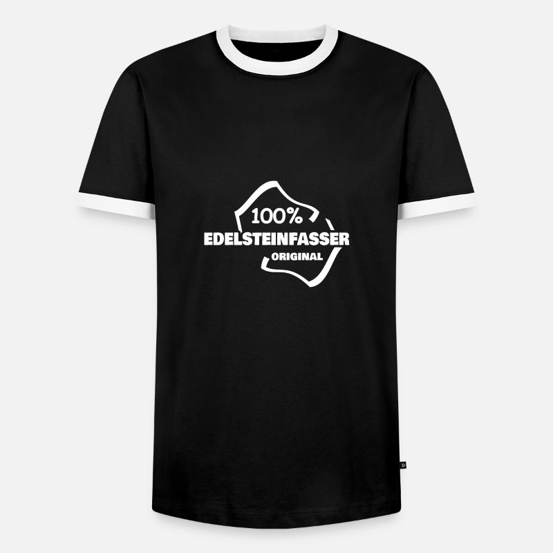 Beruf Edelsteinfasser - Männer Kontrast-T-Shirt - Schwarz/Weiß