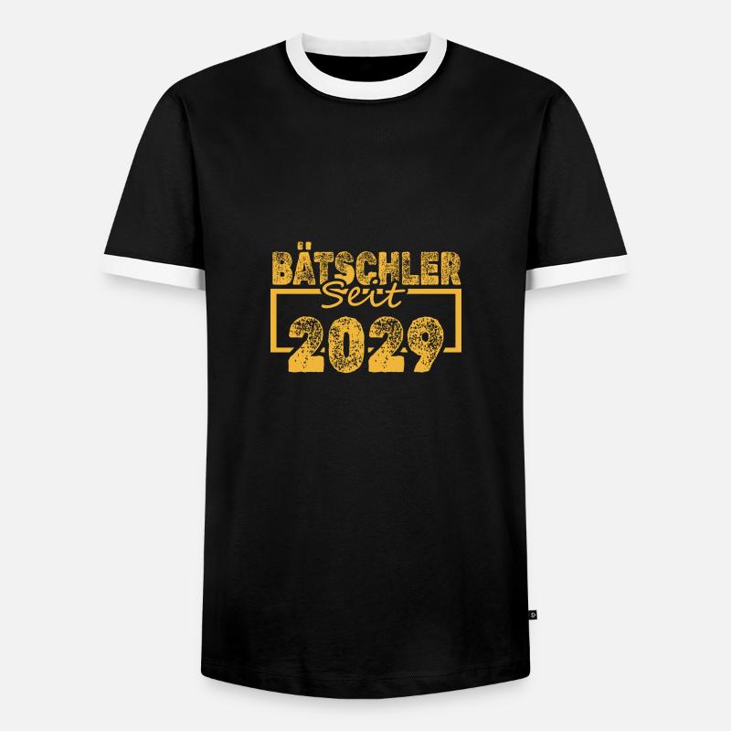 Bachelor 2029 - Männer Kontrast-T-Shirt - Schwarz/Weiß