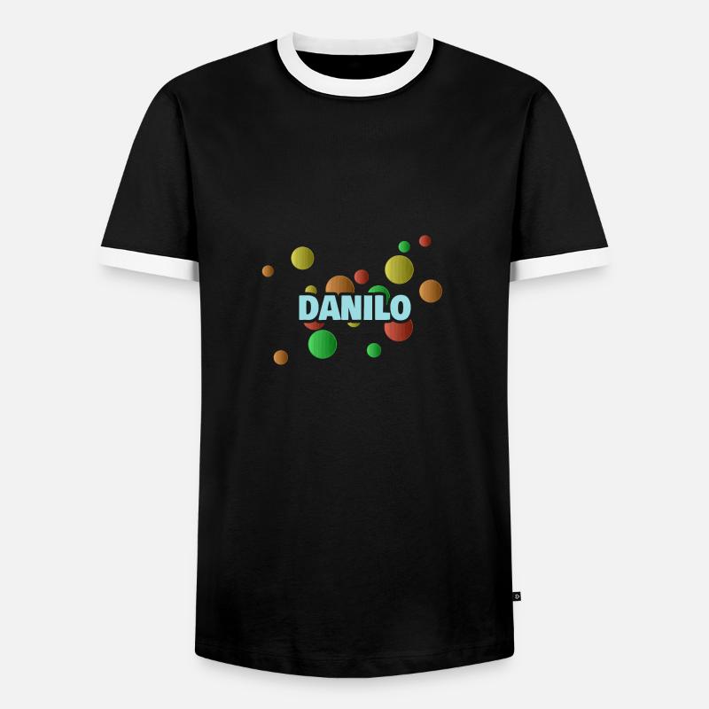 Birthday Danilo - Men's Ringer Shirt - black/white