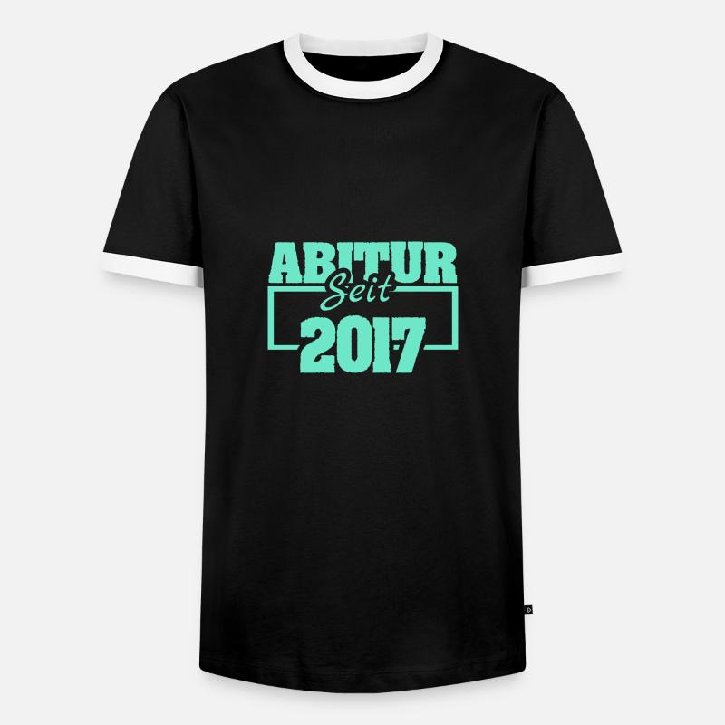 2017 2017 - Männer Kontrast-T-Shirt - Schwarz/Weiß