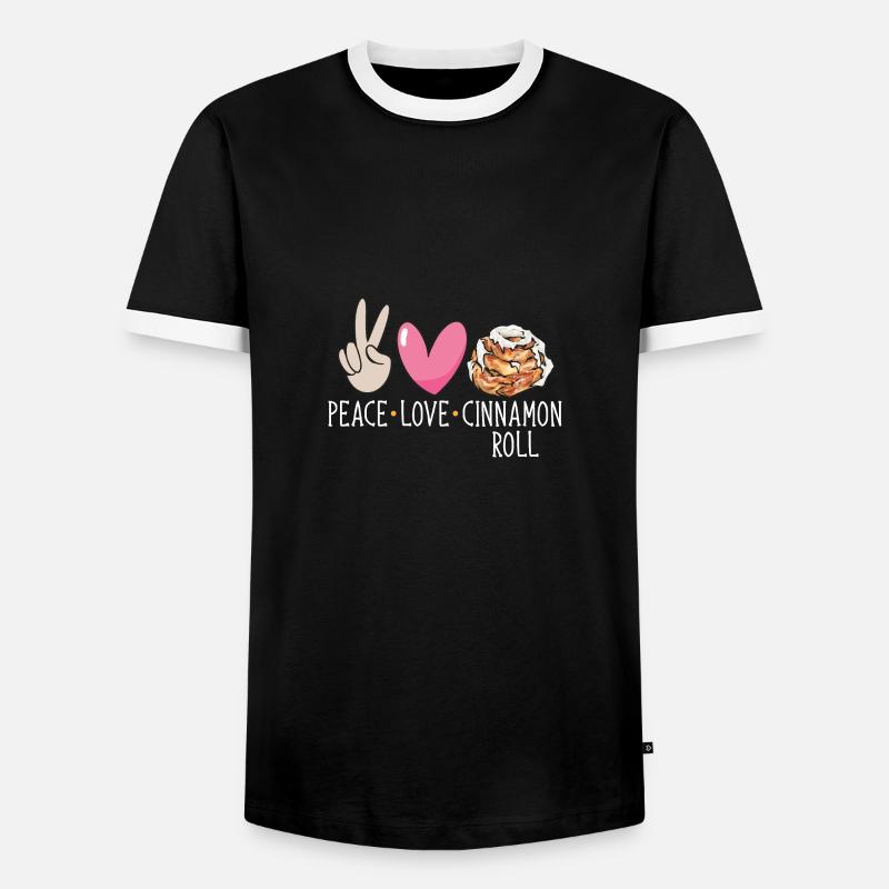 Cinnamon roll - Men's Ringer Shirt - black/white