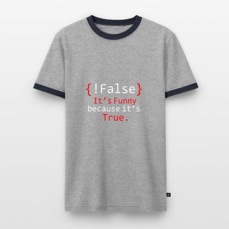 Debugging Programmierer Informatik Computer Nerd Männer Kontrast-T-Shirt