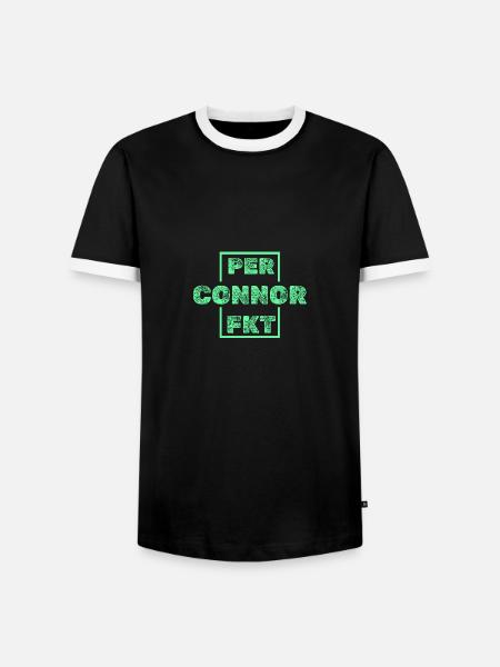 Perfekt Connor - Männer Kontrast-T-Shirt - Schwarz/Weiß