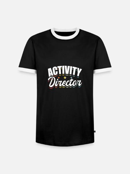 Activity Director Appreciation - Männer Kontrast-T-Shirt - Schwarz/Weiß