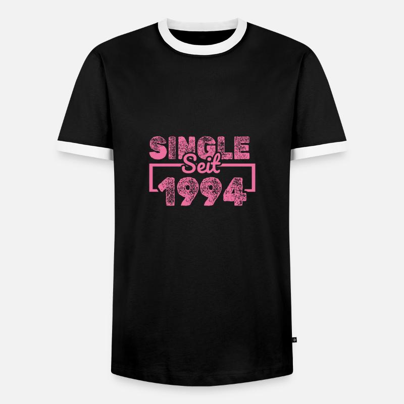 Single 1994 - Männer Kontrast-T-Shirt - Schwarz/Weiß