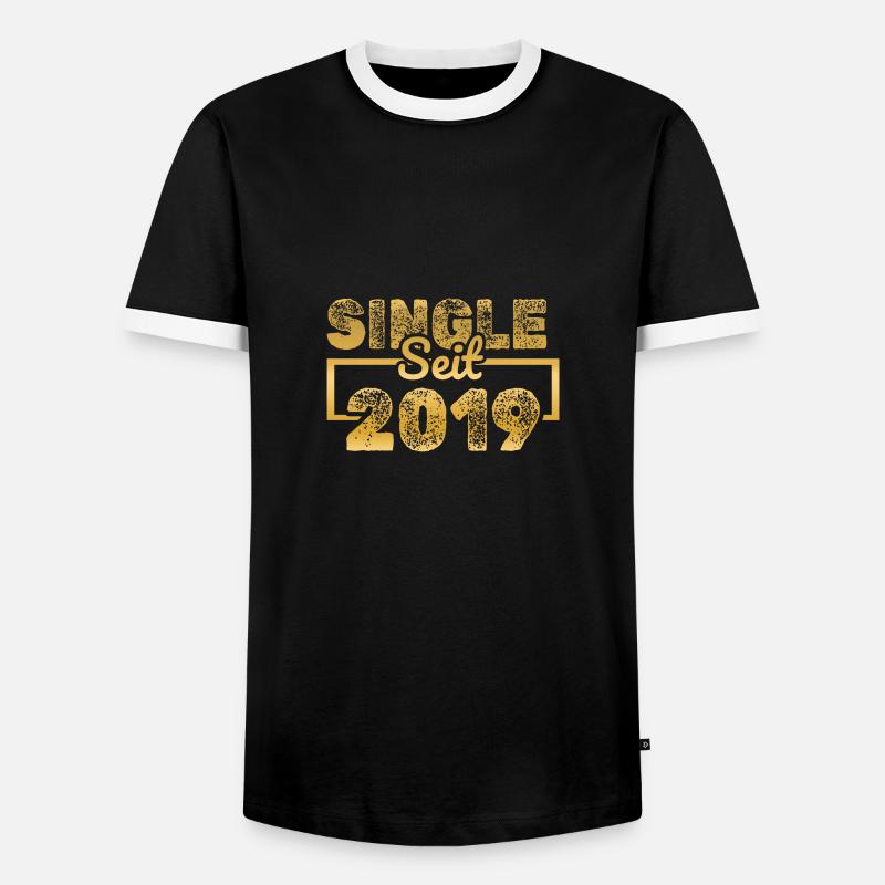 since 2019 - Men's Ringer Shirt - black/white