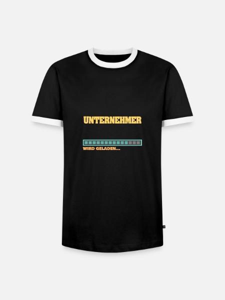 Unternehmer - Männer Kontrast-T-Shirt - Schwarz/Weiß