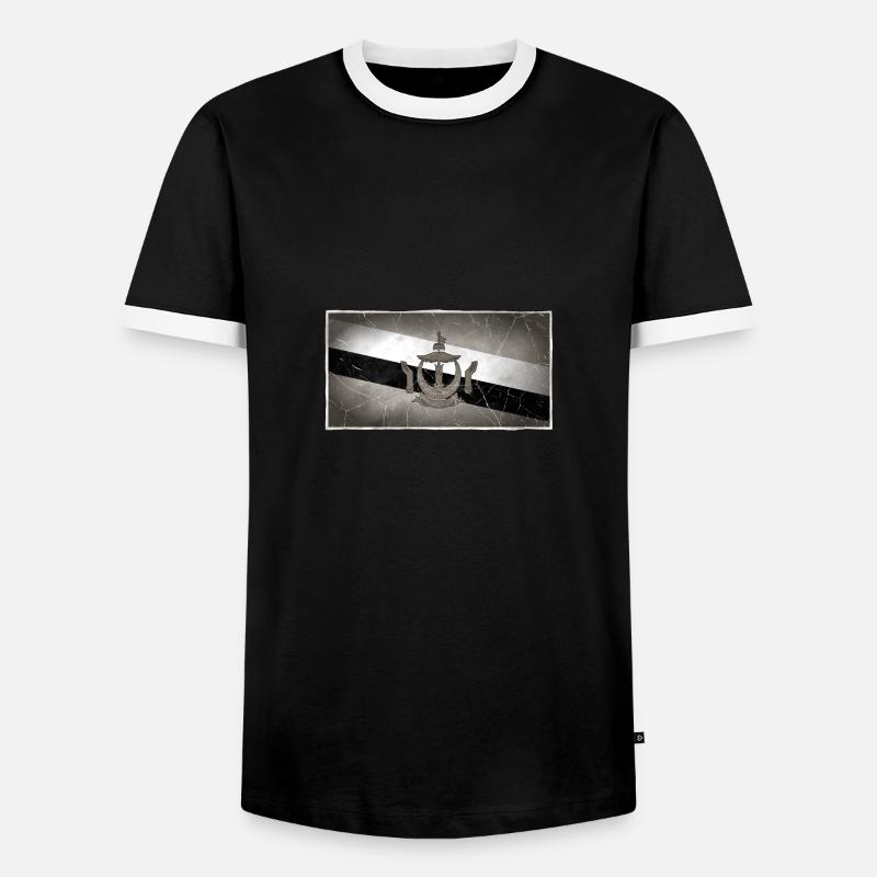 Brunei - Men's Ringer Shirt - black/white