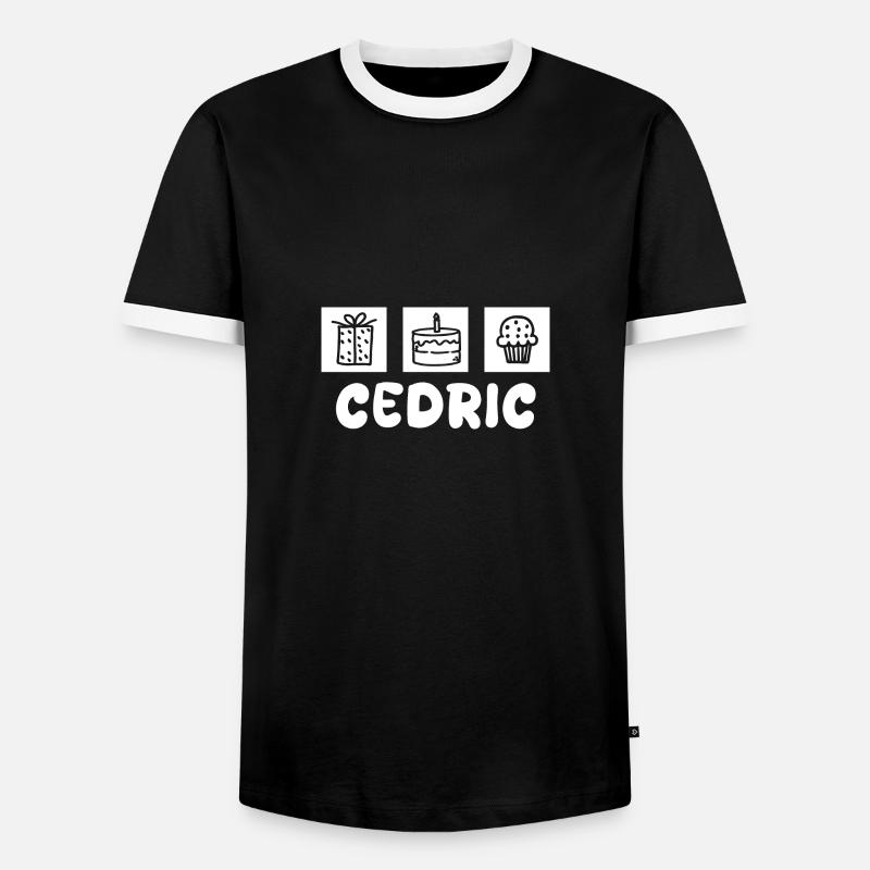 Gift for Cedric - Men's Ringer Shirt - black/white