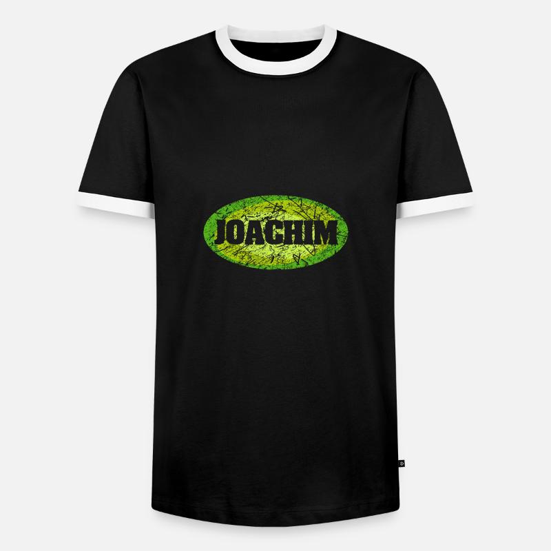 Joachim - Men's Ringer Shirt - black/white