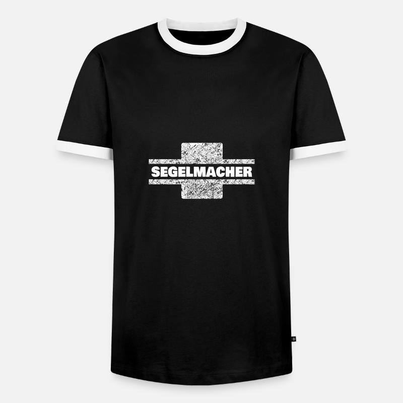 Sailmaker - Men's Ringer Shirt - black/white