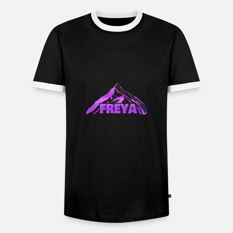 Mount Freya - Men's Ringer Shirt - black/white