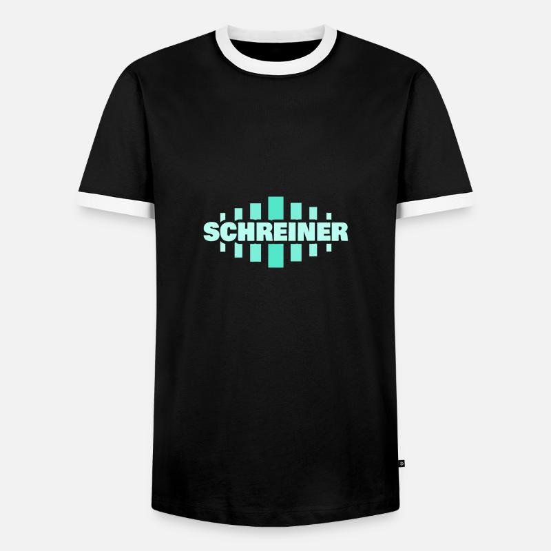 Carpenter - Men's Ringer Shirt - black/white