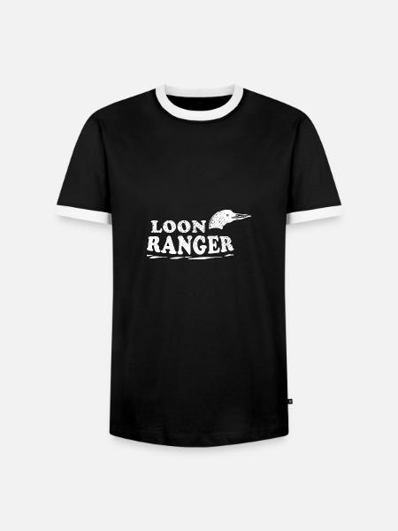 Seetaucher-Ranger - Männer Kontrast-T-Shirt - Schwarz/Weiß