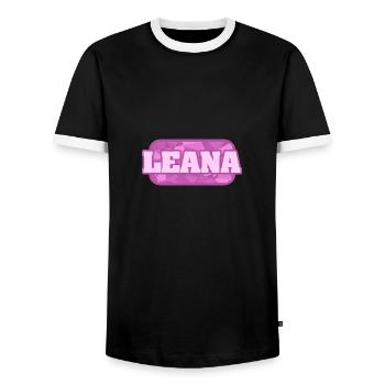 Gesundheit Leana - Männer Kontrast-T-Shirt - Schwarz/Weiß - Vorne - AI Model Female 172 light (172cm) & AI Model Male 178 light (178cm)