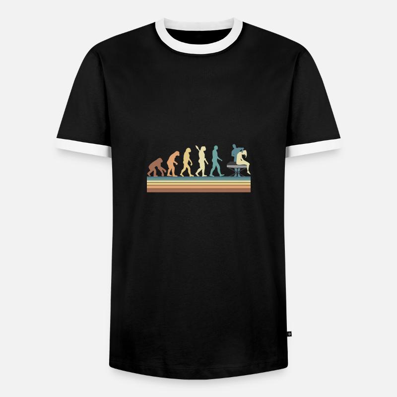 Evolution Physiotherapy Chiropractic - Men's Ringer Shirt - black/white