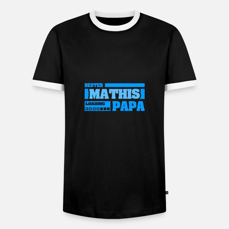 Mathis - Men's Ringer Shirt - black/white