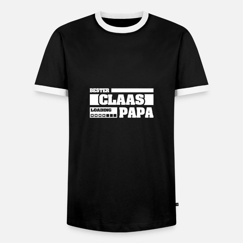 Claas - Men's Ringer Shirt - black/white