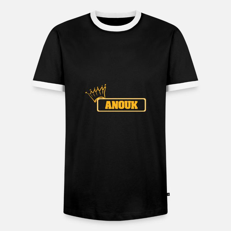 Anouk comme nom - T-shirt contrasté Homme - noir/blanc