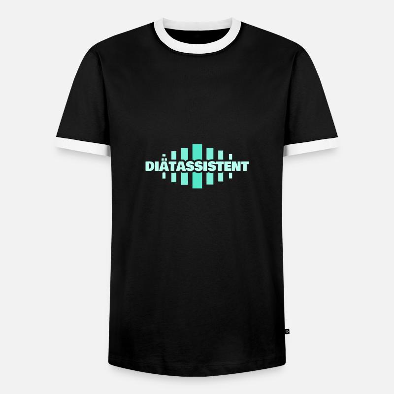 Beruf Diätassistent - Männer Kontrast-T-Shirt - Schwarz/Weiß