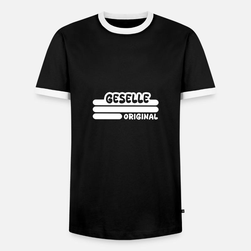 Beruf Geselle - Männer Kontrast-T-Shirt - Schwarz/Weiß