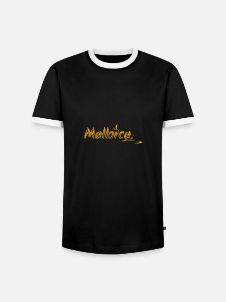 Geschenkidee Mallorca - Männer Kontrast-T-Shirt - Schwarz/Weiß