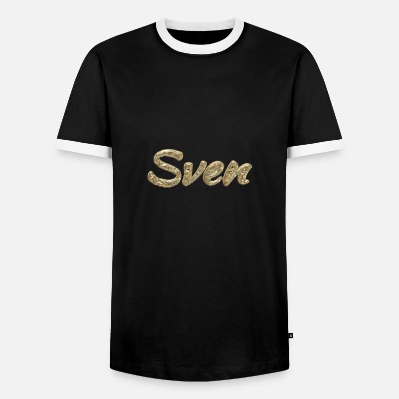 Sven Sven - Men's Ringer Shirt - black/white