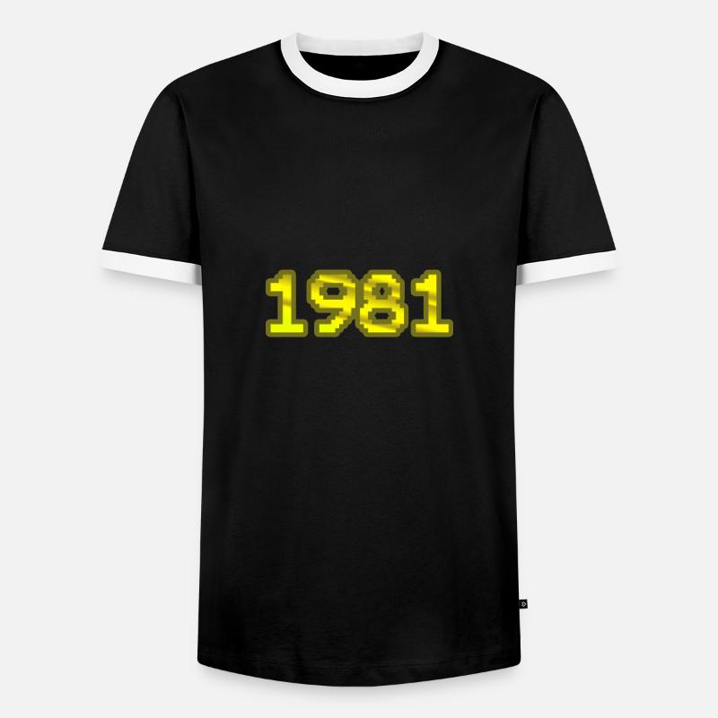 Nerd 1981 - Men's Ringer Shirt - black/white