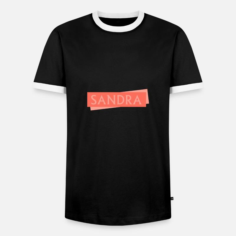 Sandra - Men's Ringer Shirt - black/white
