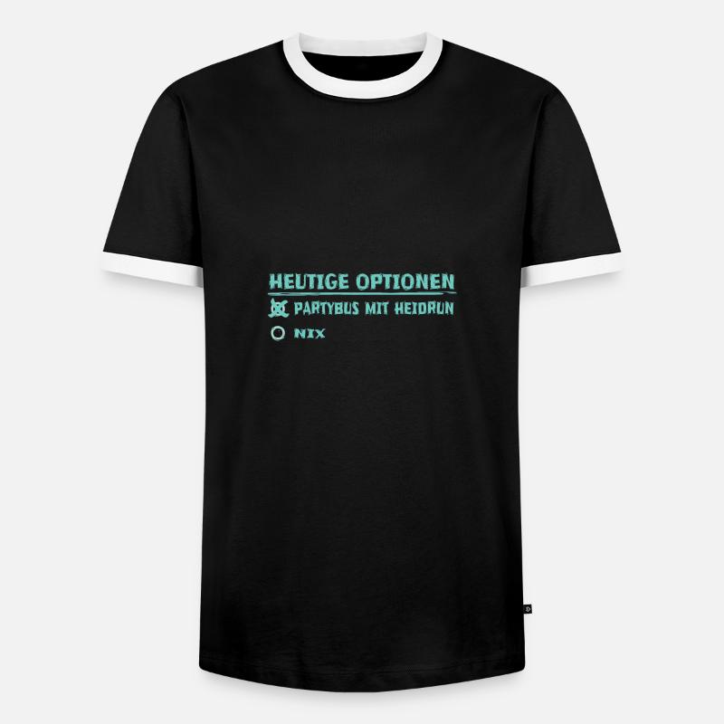 heidrun as a first name - Men's Ringer Shirt - black/white