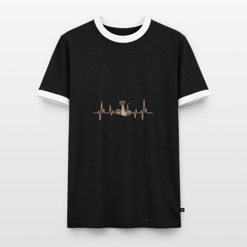 Ball Python Snake King Python Men's Ringer Shirt