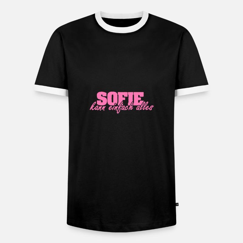Mrs. Sofie - Men's Ringer Shirt - black/white