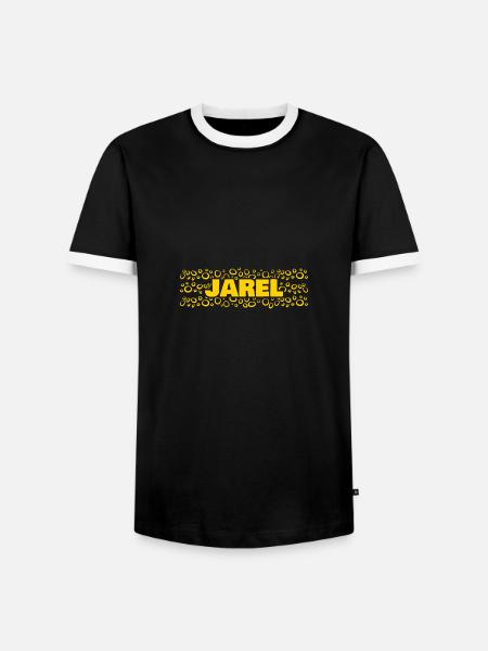 Jarel comme prénom - T-shirt contrasté Homme - noir/blanc